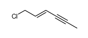 1-chlorohex-2-en-4-yne Structure