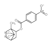 Bicyclo[2.2.1]heptan-2-ol,1,7,7-trimethyl-, 4-nitrobenzoate, endo- (9CI) Structure