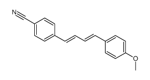 4-[4-(4-methoxyphenyl)buta-1,3-dienyl]benzonitrile Structure