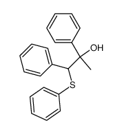 1,2-diphenyl-1-(phenylthio)propan-2-ol Structure