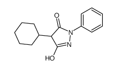 4-cyclohexyl-1-phenylpyrazolidine-3,5-dione结构式