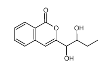 3-(1,2-Dihydroxybutyl)-1H-2-benzopyran-1-one结构式