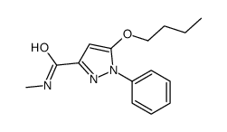 5-Butoxy-N-methyl-1-phenyl-1H-pyrazole-3-carboxamide结构式