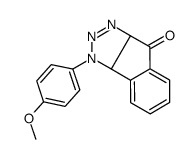 1-(4-methoxyphenyl)-3a,8b-dihydroindeno[1,2-d]triazol-4-one结构式