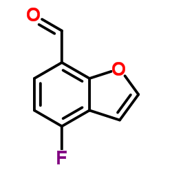 4-氟苯并呋喃-7-甲醛结构式