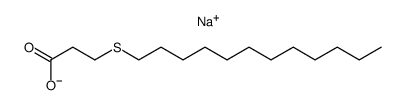 3-(Dodecylthio)propionic acid sodium salt structure