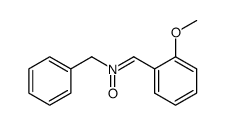 N-(2-methoxyphenylmethylene)benzylamine-N-oxide结构式