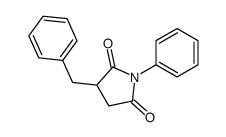 3-benzyl-1-phenylpyrrolidine-2,5-dione结构式