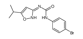 1-(4-bromophenyl)-3-(5-propan-2-yl-1,2-oxazol-3-yl)urea结构式