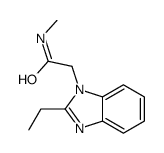 1H-Benzimidazole-1-acetamide,2-ethyl-N-methyl-(9CI)结构式