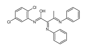 N-(2,5-dichlorophenyl)-2,3-bis(phenylimino)butanamide Structure