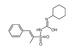 1-cyclohexyl-3-(1-phenylprop-1-en-2-ylsulfonyl)urea Structure