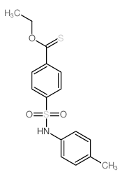 4-ethoxycarbothioyl-N-(4-methylphenyl)benzenesulfonamide结构式