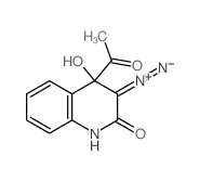 4-Acetyl-3-(1.lambda.~5~-diazenylidene)-4-hydroxy-3,4-dihydro-2(1H)-quinolinone结构式