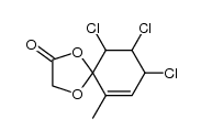 8,9,10-trichloro-6-methyl-1,4-dioxa-spiro[4.5]dec-6-en-2-one结构式