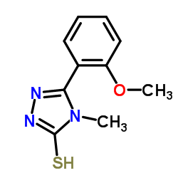 5-(2-METHOXYPHENYL)-4-METHYL-4H-1,2,4-TRIAZOLE-3-THIOL结构式