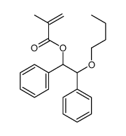 (2-butoxy-1,2-diphenylethyl) 2-methylprop-2-enoate结构式