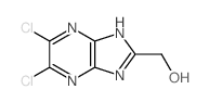 (3,4-dichloro-2,5,7,9-tetrazabicyclo[4.3.0]nona-2,4,7,10-tetraen-8-yl)methanol structure