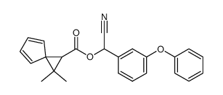2,2-dimethylspiro[2,4]hepta-4,6-diene-1-carboxylic acid, α-cyano-m-phenoxybenzyl ester结构式