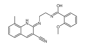 Benzamide, N-[2-[(3-cyano-8-methyl-2-quinolinyl)amino]ethyl]-2-methoxy- (9CI) structure