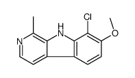 8-chloro-7-methoxy-1-methyl-9H-pyrido[3,4-b]indole Structure