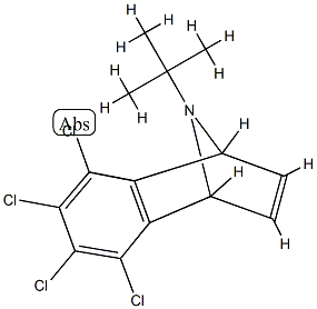 5,6,7,8-Tetrachloro-1,4-dihydro-1,4-epimino-9-(1,1-dimethylethyl)naphthalene结构式