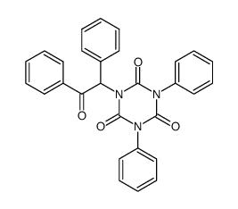 1-(2-oxo-1,2-diphenyl-ethyl)-3,5-diphenyl-[1,3,5]triazinane-2,4,6-trione Structure