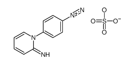 hydrogen sulfate,4-(2-iminopyridin-1-yl)benzenediazonium Structure