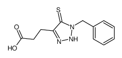 3-(1-benzyl-5-sulfanylidene-2H-triazol-4-yl)propanoic acid Structure