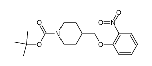 1-(tert-butoxycarbonyl)-4-(2-nitrophenoxymethyl)piperidine结构式