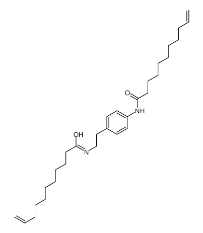 N-[2-[4-(undec-10-enoylamino)phenyl]ethyl]undec-10-enamide结构式