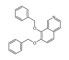 7,8-bis(phenylmethoxy)isoquinoline结构式