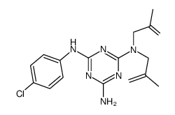 N4-(4-chloro-phenyl)-N2,N2-dimethallyl-[1,3,5]triazine-2,4,6-triyltriamine Structure