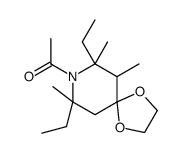 1-(7,9-diethyl-6,7,9-trimethyl-1,4-dioxa-8-azaspiro[4.5]decan-8-yl)ethanone Structure