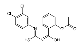 [2-[(3,4-dichlorophenyl)carbamothioylcarbamoyl]phenyl] acetate结构式