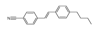 4-[(E)-2-(4-Butyl-phenyl)-vinyl]-benzonitrile结构式