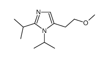5-(2-methoxyethyl)-1,2-di(propan-2-yl)imidazole结构式