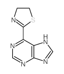 6-(4,5-dihydro-1,3-thiazol-2-yl)-5H-purine结构式