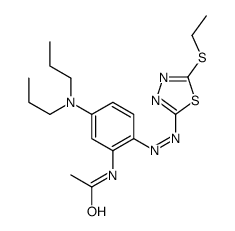 N-[5-(dipropylamino)-2-[[5-(ethylthio)-1,3,4-thiadiazol-2-yl]azo]phenyl]acetamide Structure