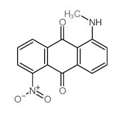 1-methylamino-5-nitro-anthracene-9,10-dione Structure