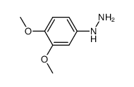 3,4-dimethoxyphenyl hydrazine Structure