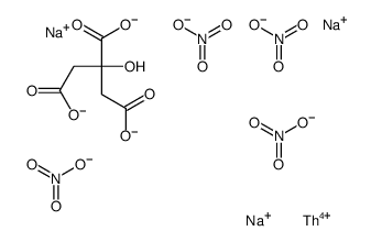 trisodium,2-hydroxypropane-1,2,3-tricarboxylate,thorium(4+),tetranitrate Structure