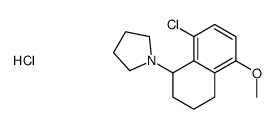 1-(8-chloro-5-methoxy-1,2,3,4-tetrahydronaphthalen-1-yl)pyrrolidine,hydrochloride结构式