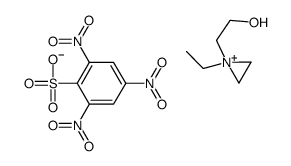 2-(1-ethylaziridin-1-ium-1-yl)ethanol,2,4,6-trinitrobenzenesulfonate结构式