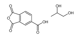 1,3-dioxo-2-benzofuran-5-carboxylic acid,propane-1,2-diol结构式