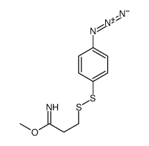 methyl 3-((4-azidophenyl)dithio)propionimidate结构式