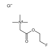 [2-(2-fluoroethoxy)-2-oxoethyl]-trimethylazanium,chloride Structure