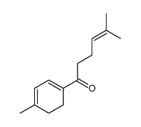 5-methyl-1-(4-methylcyclohexa-1,3-dien-1-yl)hex-4-en-1-one结构式