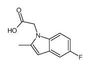 2(5-氟-2-甲基-1H-吲哚-1-基)乙酸结构式
