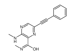 N-methyl-3-(methylamino)-6-(2-phenylethynyl)pyrazine-2-carboxamide Structure